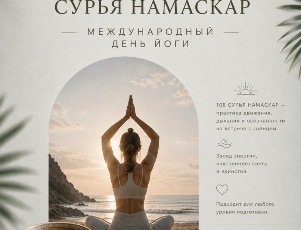21 ИЮНЯ — 108 СУРЬЯ НАМАСКАР